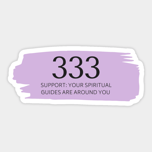 333 Angel Number purple Sticker by anrockhi